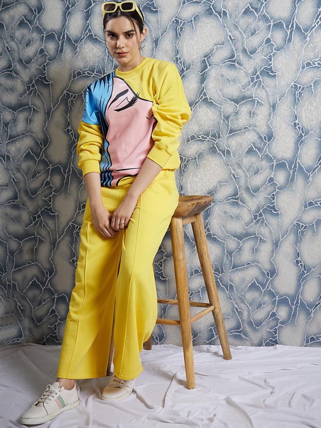 Athena Graphic Printed Sweatshirt With Trouser