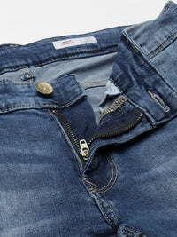 SPYKAR Men Slim Fit Low-Rise Heavy Fade Stretchable Jeans