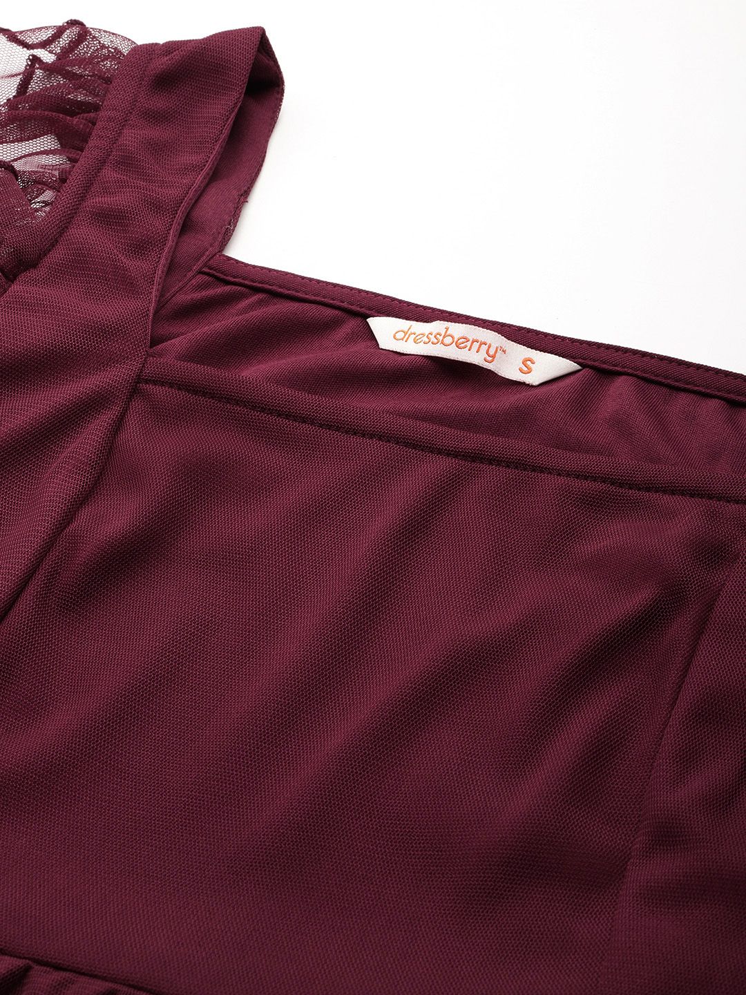DressBerry Gathered & Pleated Detail Tiered A-Line Dress