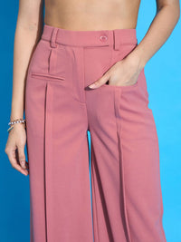 SASSAFRAS worklyf Women Straight Fit High-Rise Trousers