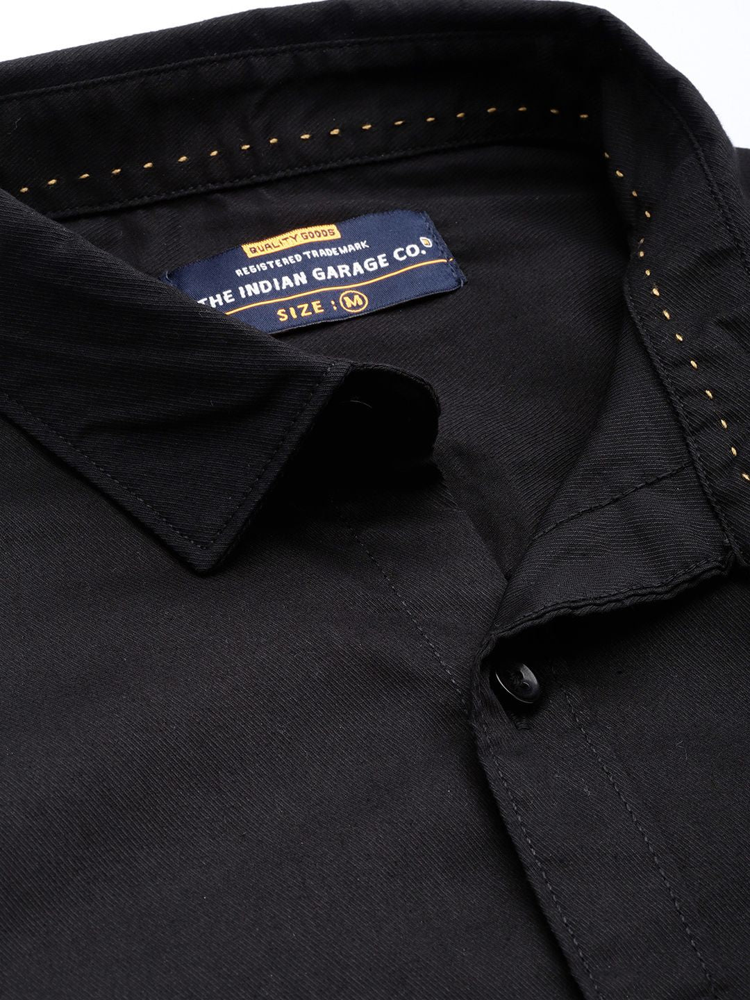 The Indian Garage Co Men Black Comfort Casual Shirt