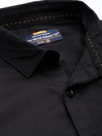 The Indian Garage Co Men Black Comfort Casual Shirt