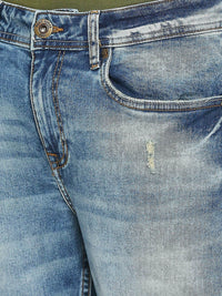 Being Human Men Slim Fit Mildly Distressed Mid-Rise Heavy Fade Jeans
