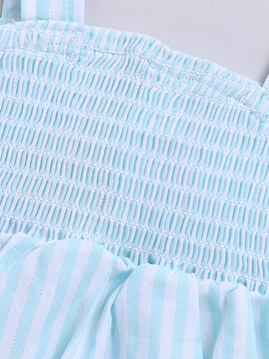 Moms Love Infant Girls Cotton Striped Fit & Flare Dress