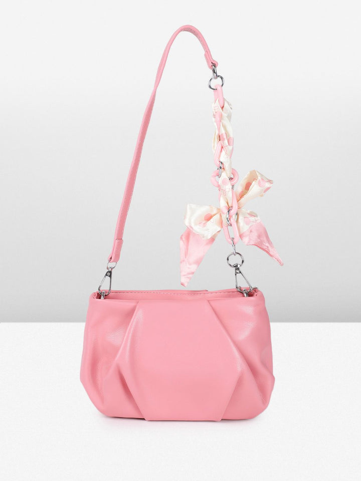 DressBerry Structured Sling Bag With Scarf