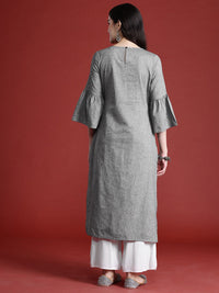 all about you Bell Sleeves Pleated Kurta