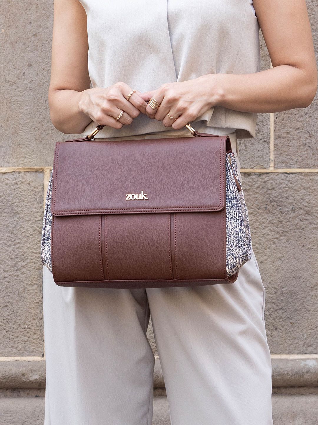 Zouk Wanita Colaba Shirin Rhea Kapoor Satchel Bag