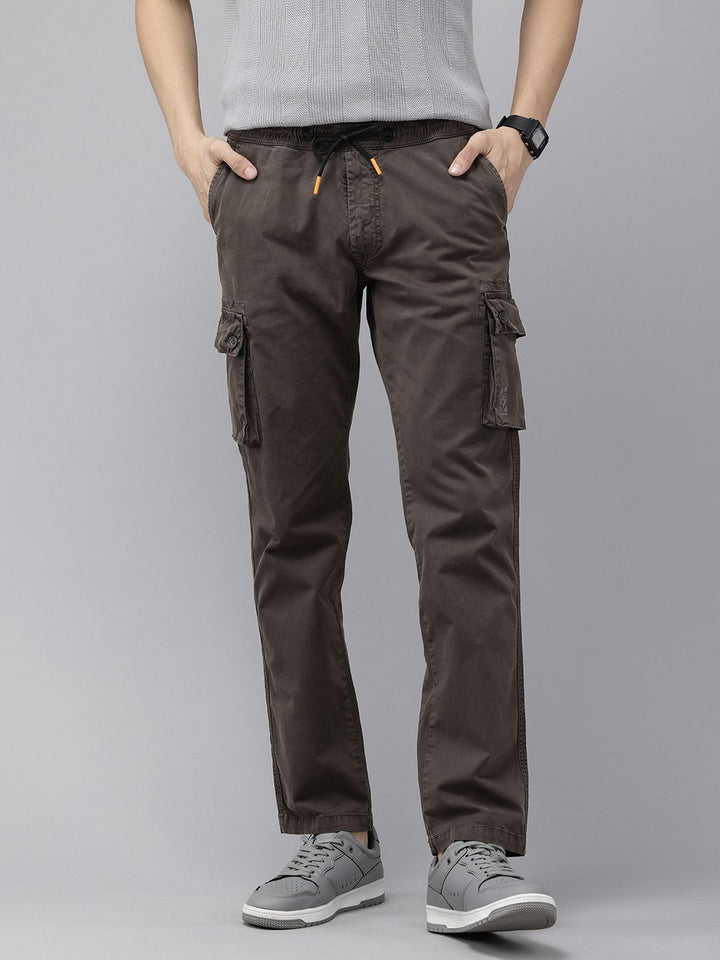 SPYKAR Men Slim Fit Cargos Trousers