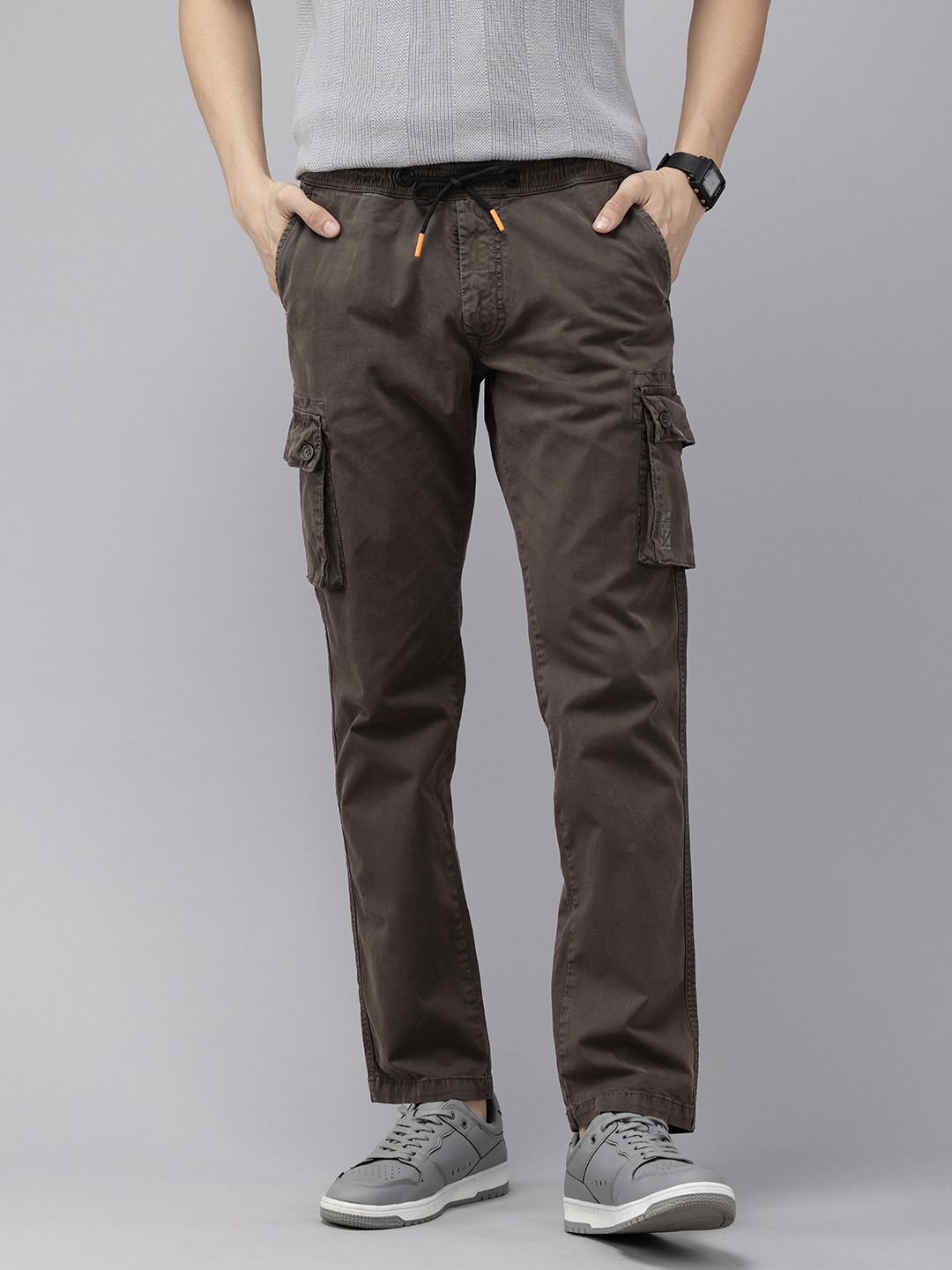 SPYKAR Men Slim Fit Cargos Trousers