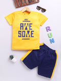 HRX by Hrithik Roshan Boys Printed Rapid Dry T-shirt with Shorts