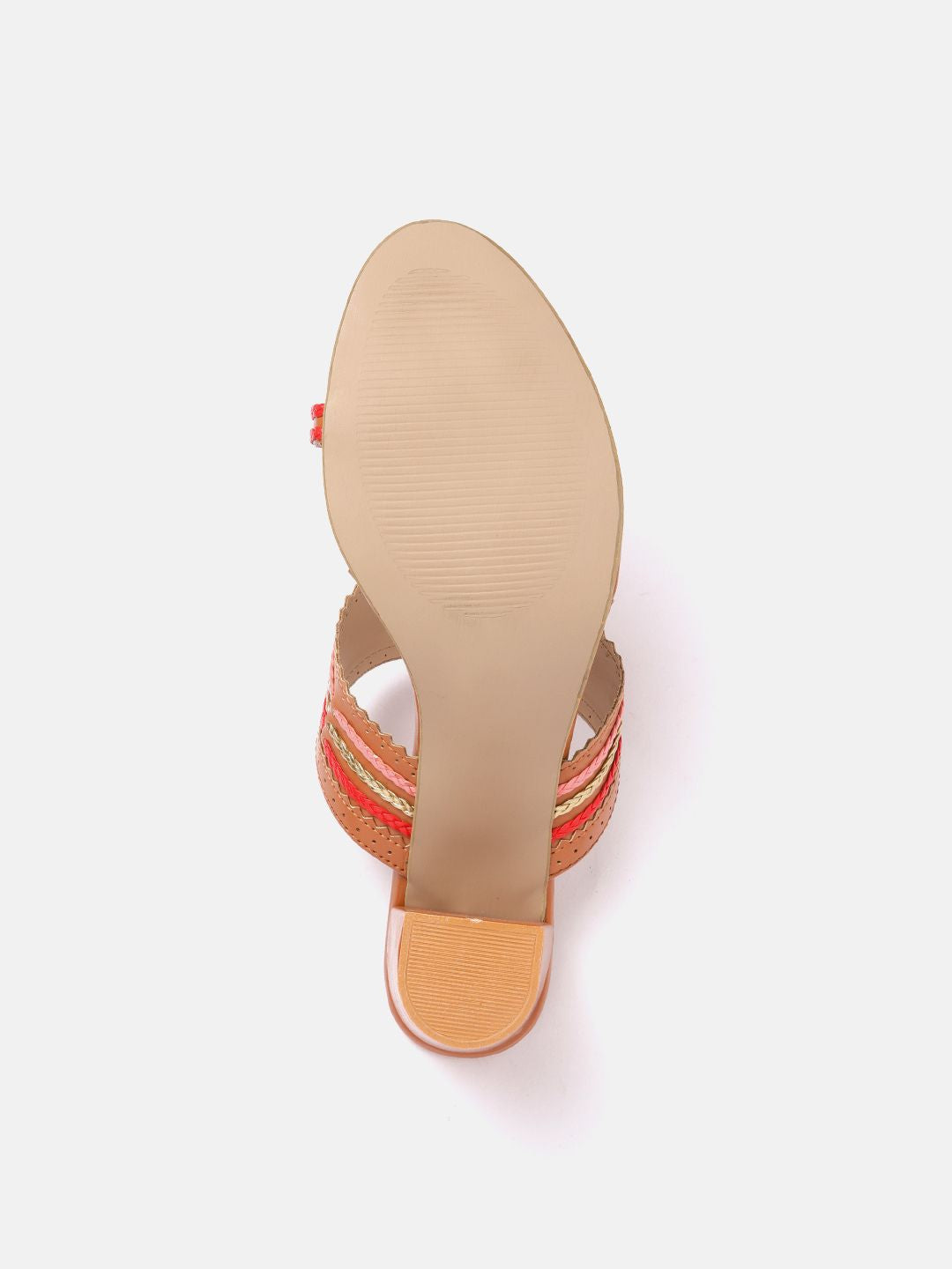 Anouk Woven Striped Ethnic Block Heels