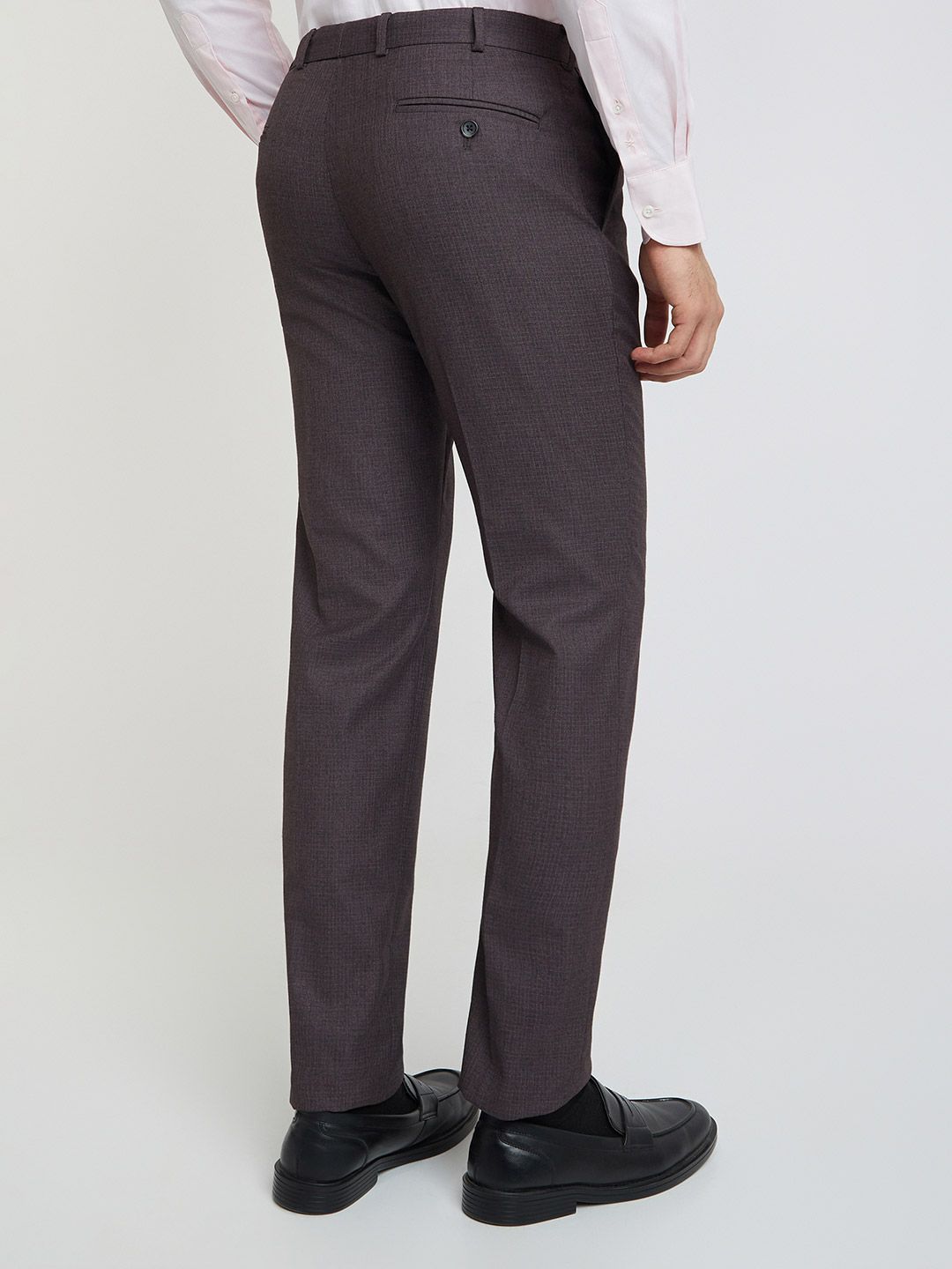 Park Avenue Men Self-Design Formal Trousers