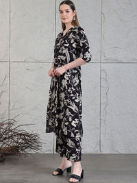 KALINI Women Floral Printed Regular Kurta with Palazzos