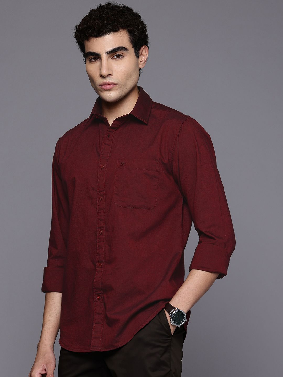Raymond Slim Fit Pure Cotton Casual Shirt