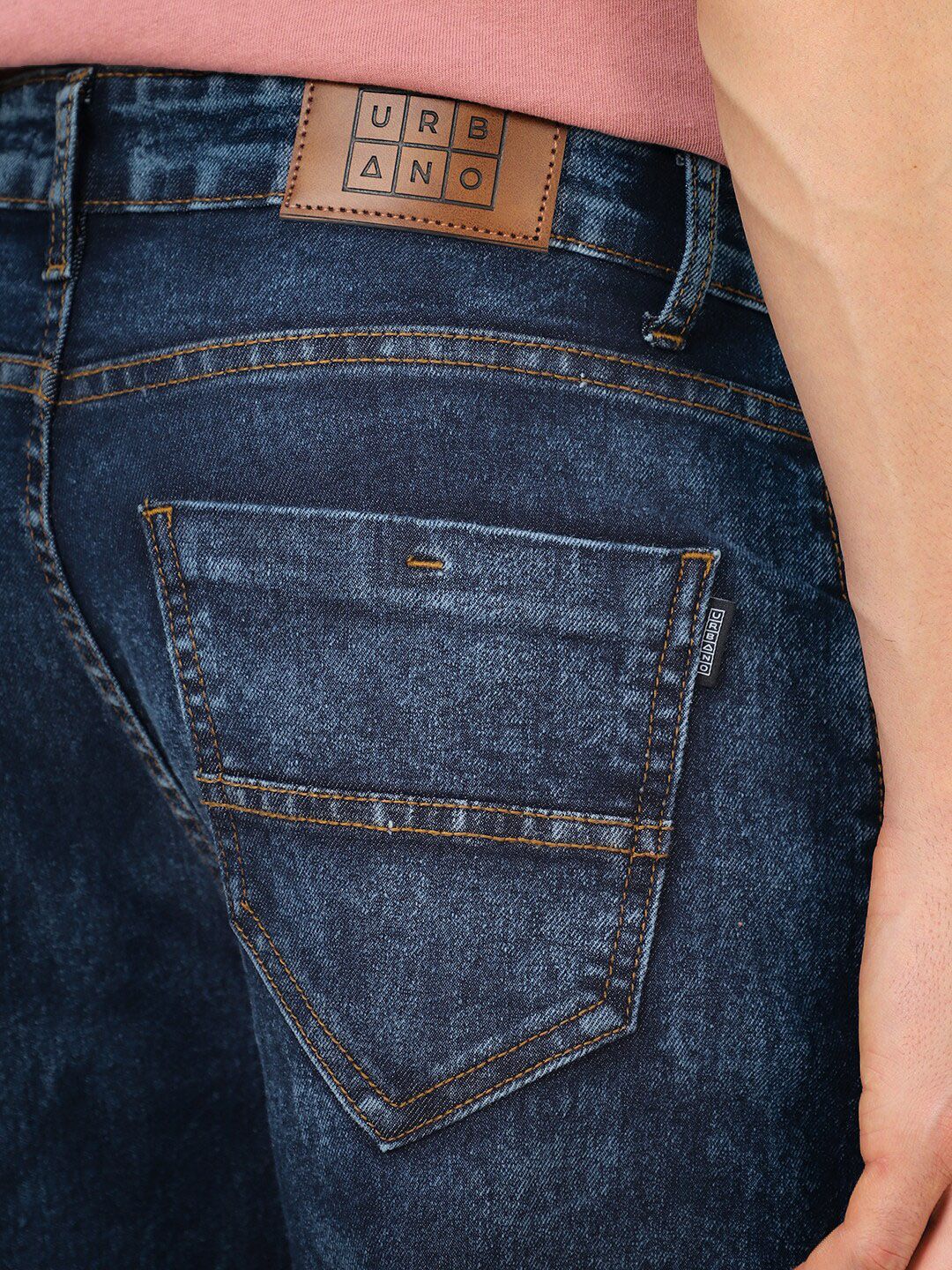 Urbano Fashion Men Heavy Wash Clean Look Stretchable Jeans