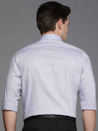 Raymond Pure Cotton Self Design Textured Slim Fit Formal Shirt