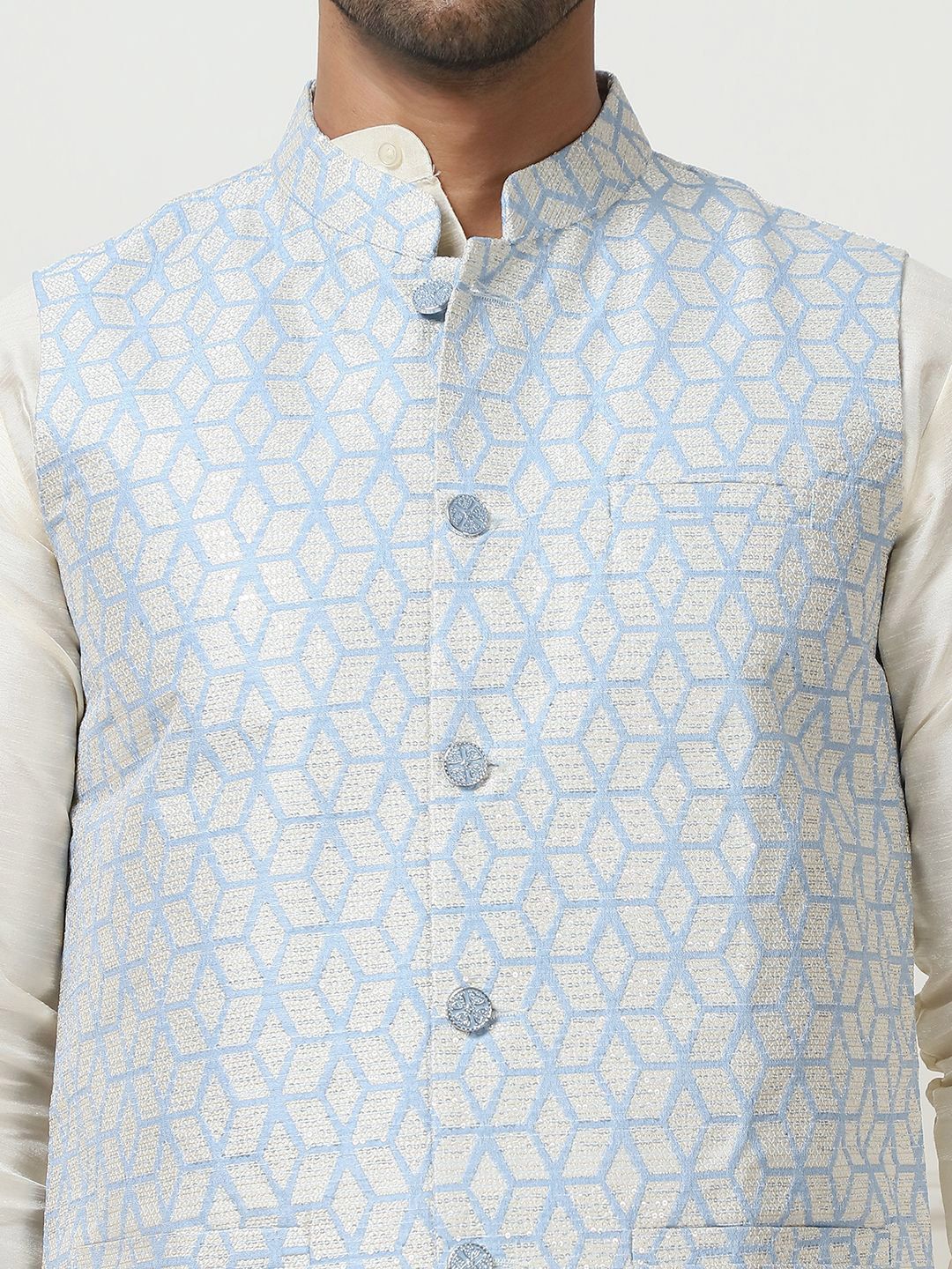Anouk Woven Design Nehru Jacket