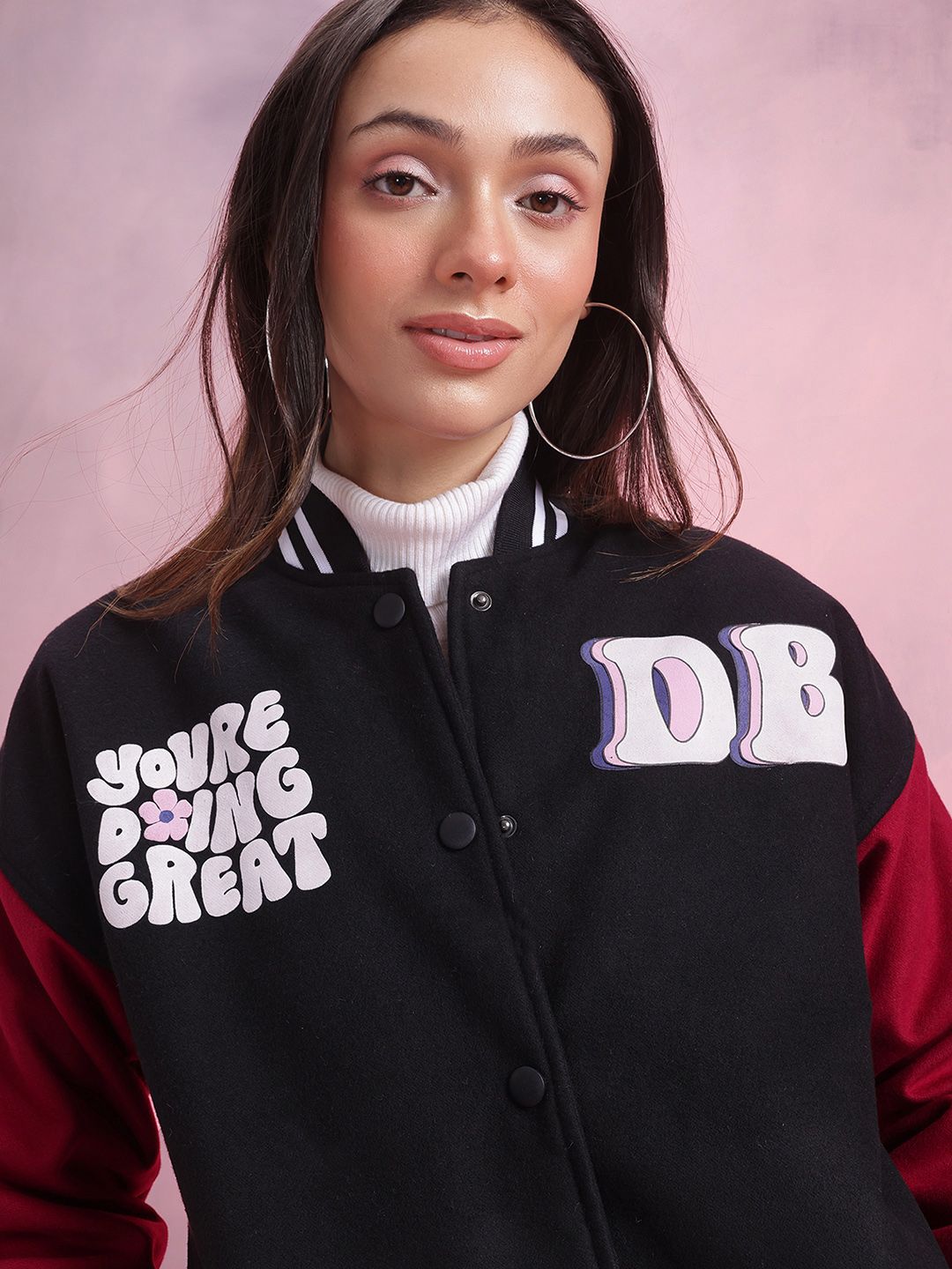 DressBerry Printed Bomber Jacket