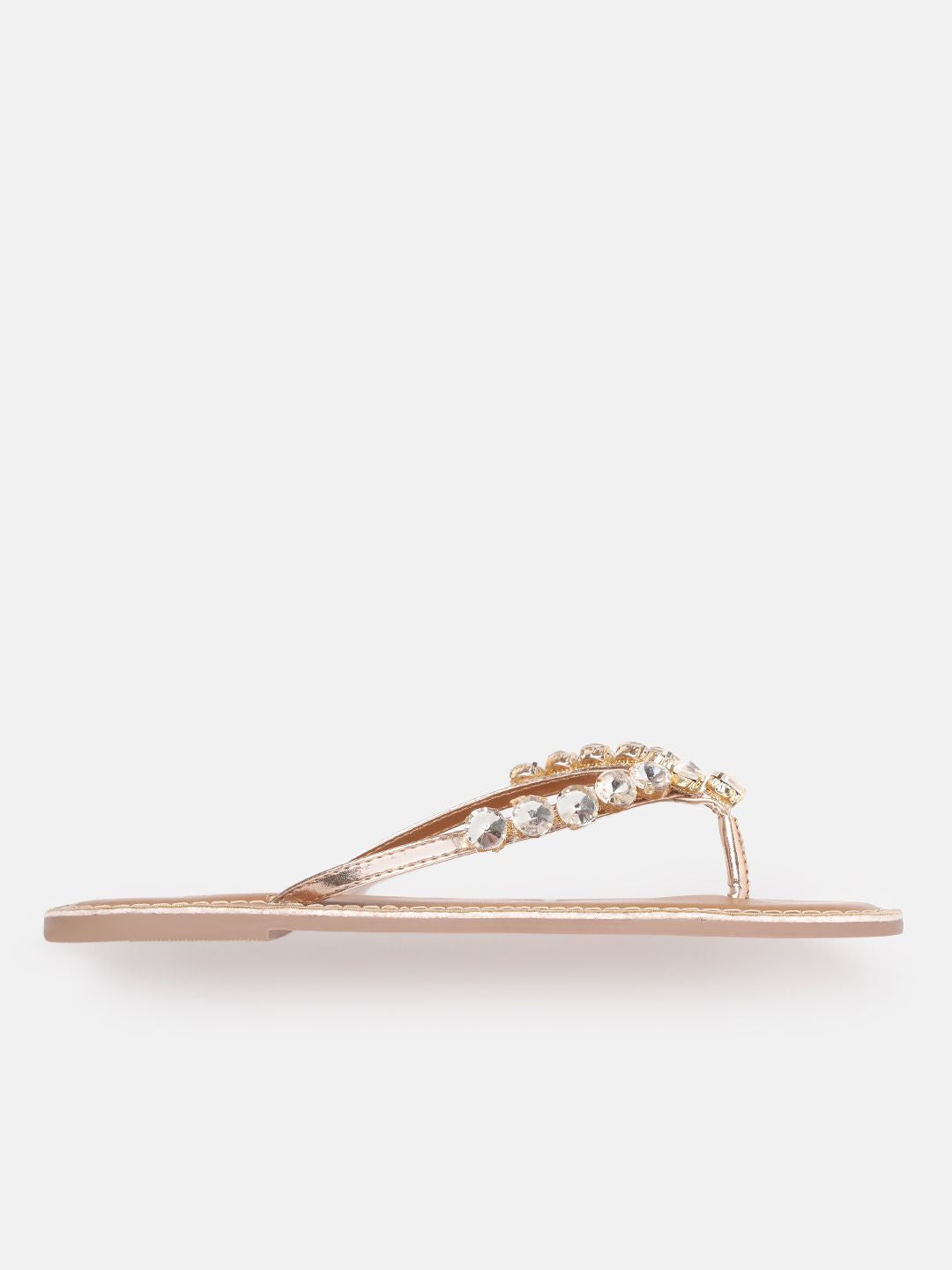 Lino Perros Women Embellished Open Toe Flats