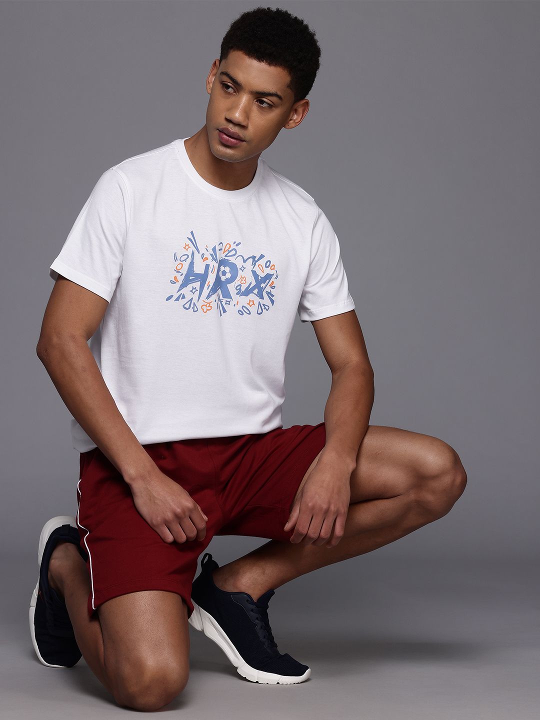 HRX by Hrithik Roshan Men Brand Logo Printed T-shirt