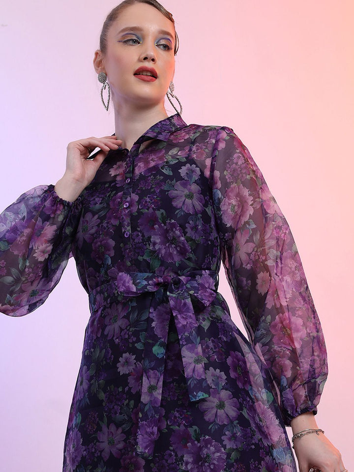 Pakaian Mini Baju Bercetak Bunga Tokyo Talkies Wanita
