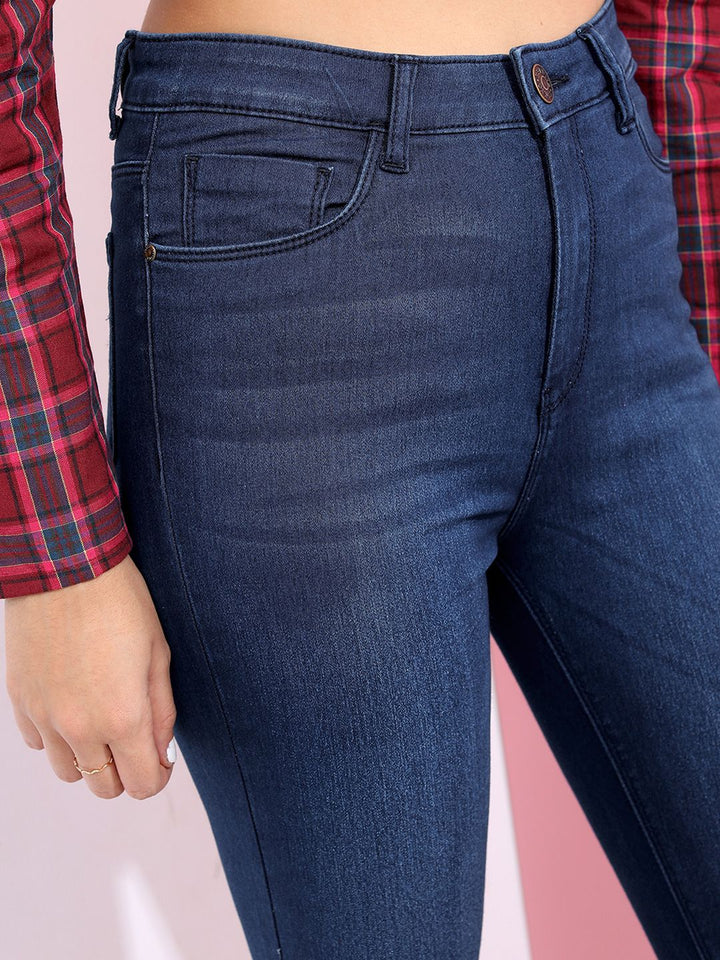 Tokyo Talkies Women Blue Super Skinny Fit High-Rise Clean Look Jeans