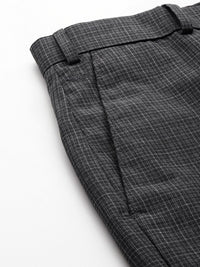 Park Avenue Men Checked Formal Trousers