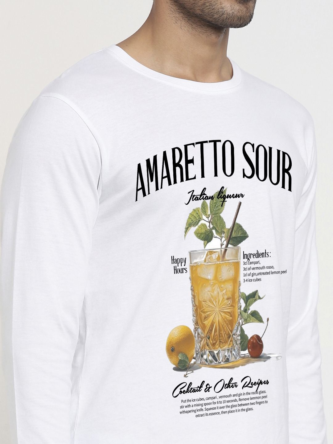Bewakoof Men Graphic Printed Long Sleeves Pure Cotton T-shirt