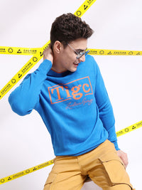 The Indian Garage Co Typography Printed Pullover Acrylic Sweater
