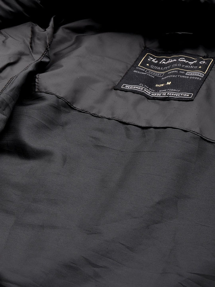The Indian Garage Co Men Zip-Front Hooded Puffer Jacket