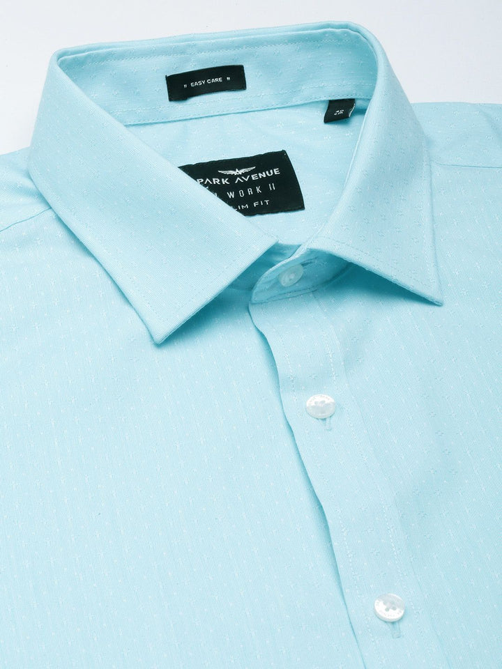 Park Avenue Self Design Slim Fit Formal Shirt