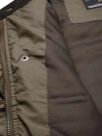 The Indian Garage Co Men Zip-Front Puffer Jacket with Flap-Button Pockets