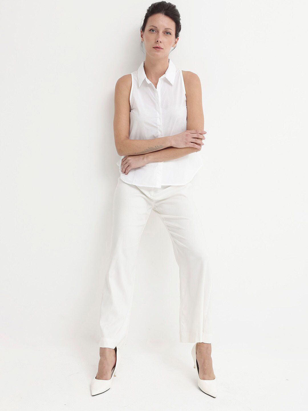 RAREISM Cotton Shirt Style Top