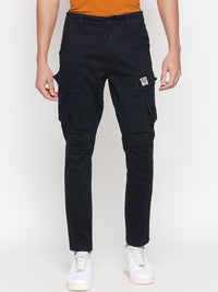 Being Human Men Slim Fit Mid-Rise Plain Cargos