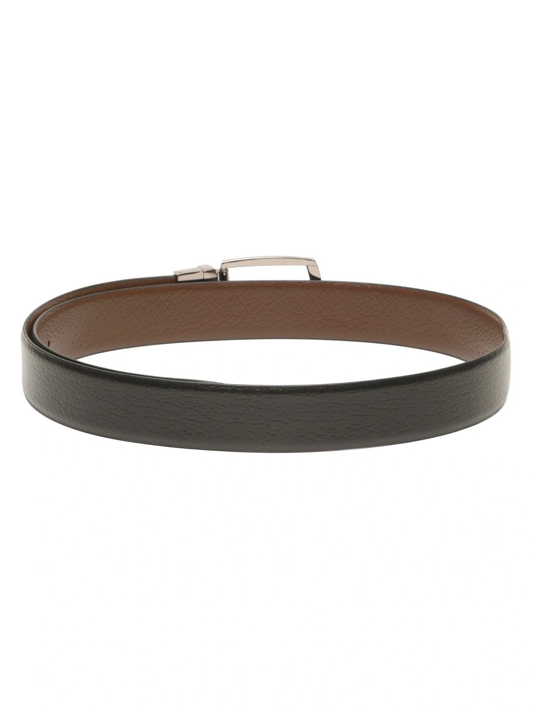Teakwood Leathers Men Textured Leather Reversible Belt