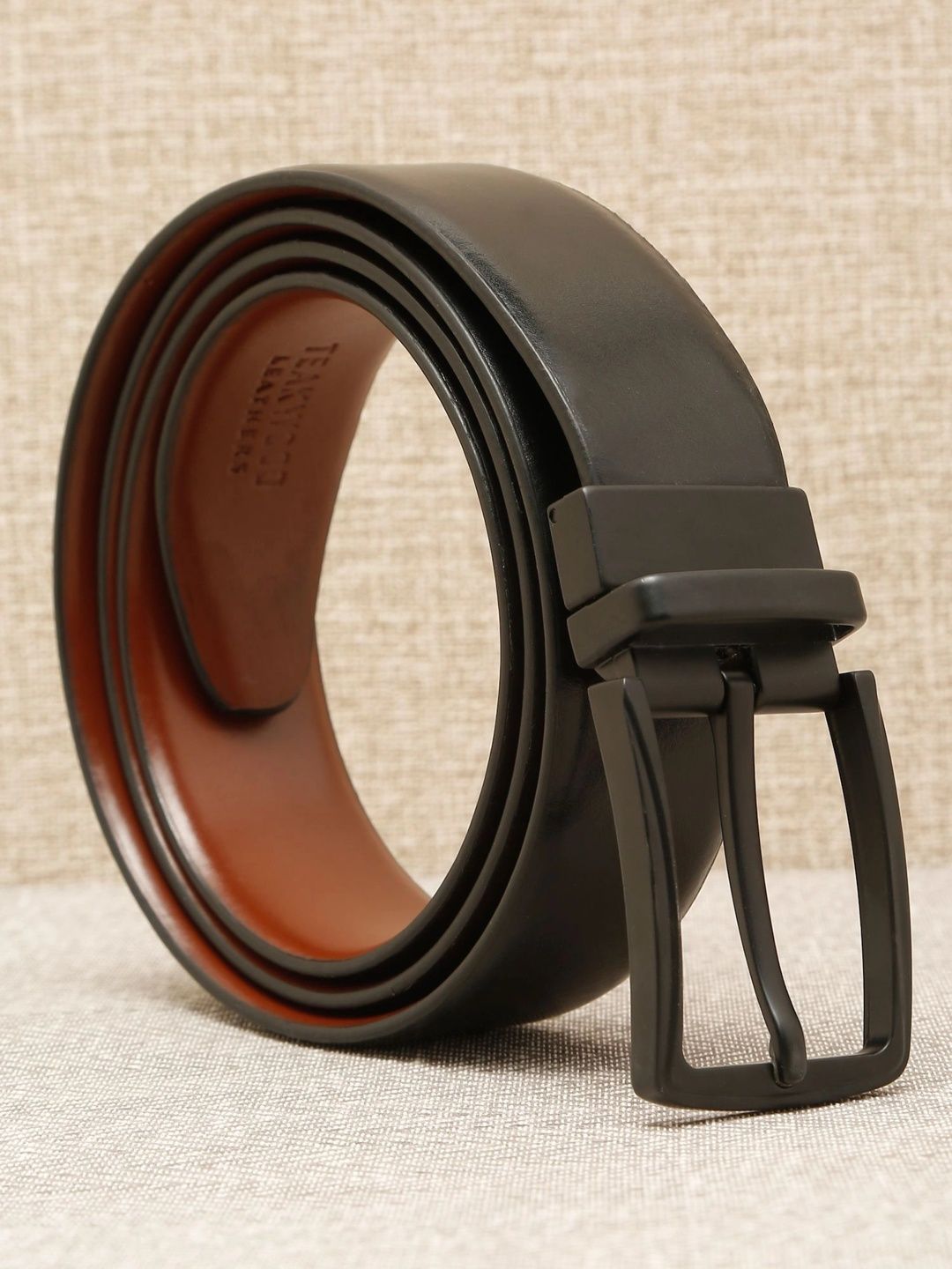 Teakwood Leathers Men Leather Reversible Formal Belt