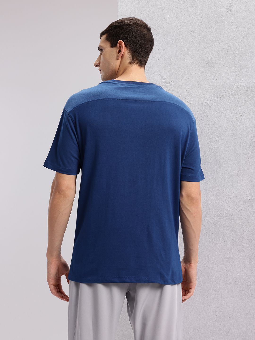 HRX by Hrithik Roshan Brand Logo Print Drop-Shoulder Sleeves Training T-shirt