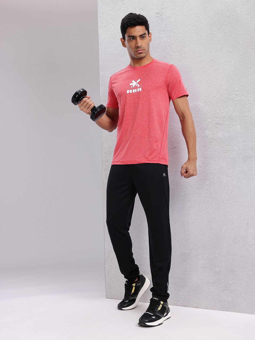 HRX by Hrithik Roshan Men Brand Logo Printed Rapid-Dry Training T-shirt