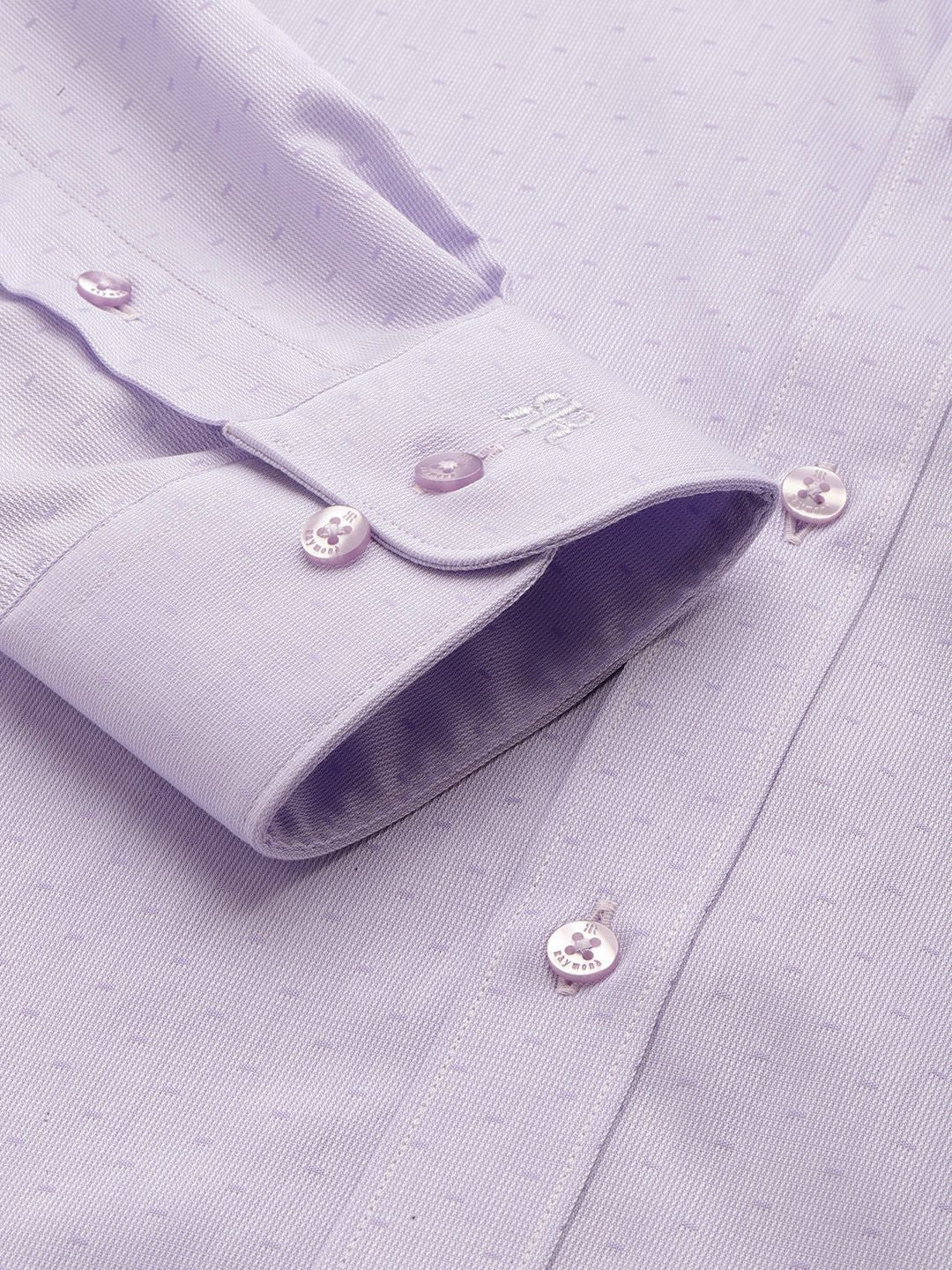 Raymond Slim Fit Textured Pure Cotton Formal Shirt