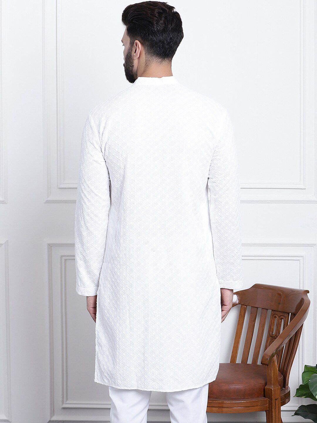 SOJANYA Sequin Embellished Pure Cotton Kurta