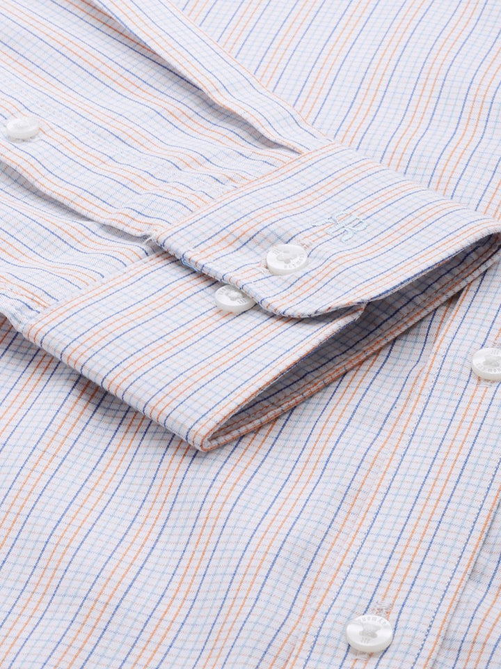 Raymond Micro Checked Slim Fit Opaque Pure Cotton Formal Shirt