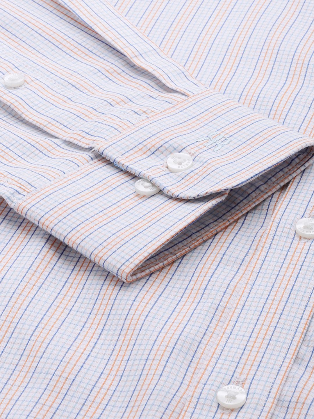 Raymond Micro Checked Slim Fit Opaque Pure Cotton Formal Shirt