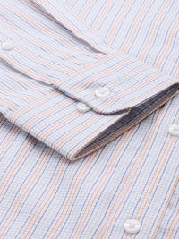 Raymond Micro Checked Slim Fit Opaque Pure Cotton Formal Shirt