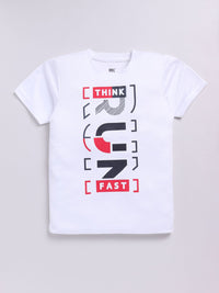 HRX by Hrithik Roshan Boys Typography Printed T-shirt