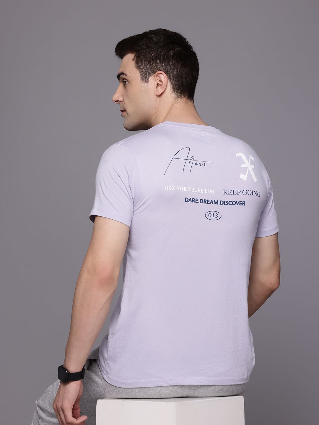 HRX by Hrithik Roshan Typography Printed Lifestyle T-shirt