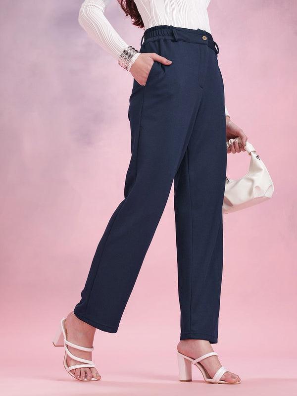 DressBerry Women Waffle Knit Trousers