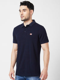 SPYKAR Polo Collar Slim Fit Cotton T-Shirt