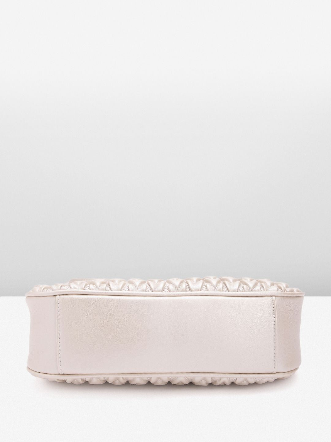 Lino Perros Structured Baguette Heart Quilted Bag