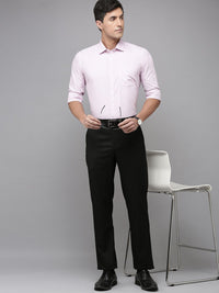 Park Avenue Men Mid Rise Flat Front Formal Trousers