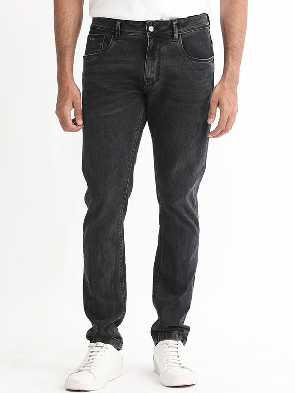 RARE RABBIT Men Reney Slim Fit Mid-Rise Stretchable Jeans